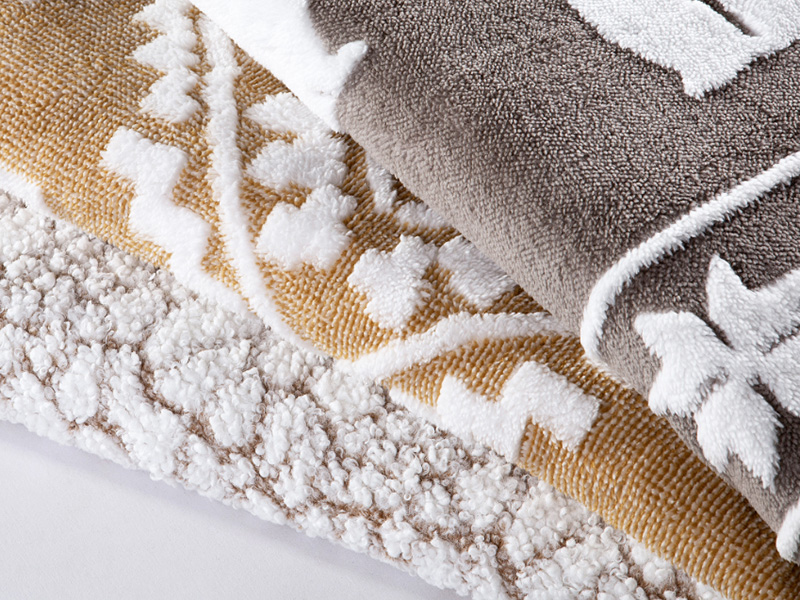 Double Long Pile Jacquard Fabric